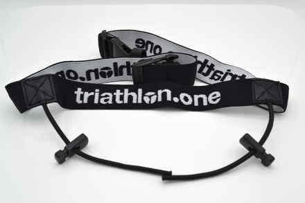 Bild von Startnummernband triathlon.one, einstellbar - schwarz
