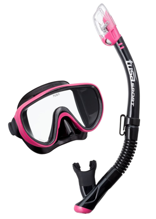 Bild von TUSA Sport Serene Schnorchelset, Maske und Schnorchel in schwarz/pink